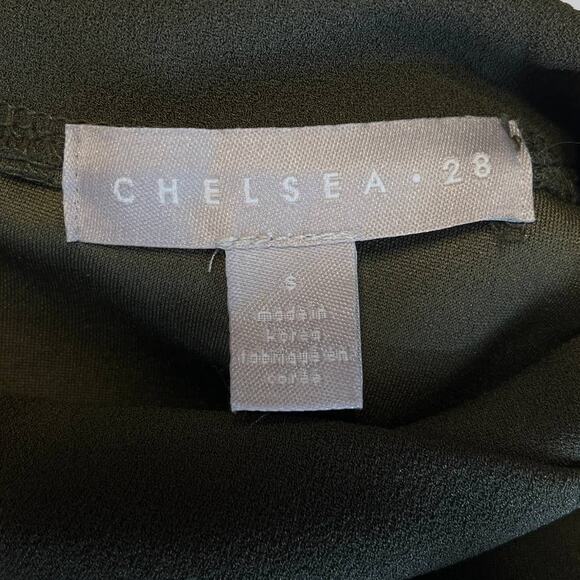 Chelsea28 Olive Crepe Knit Sleeveless Mock Neck Bodycon Dress Women Sz S - Picture 7 of 9